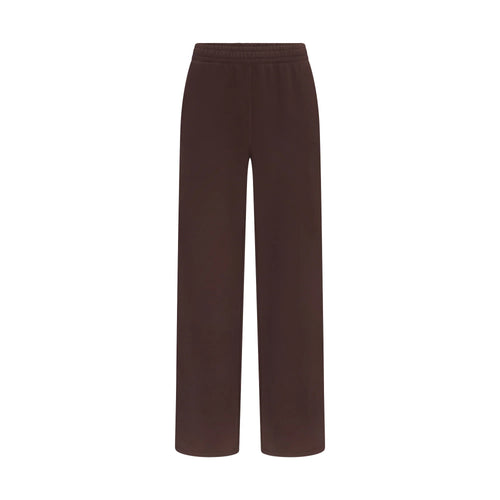 FRENCH TERRY STRAIGHT LEG PANT | ESPRESSO