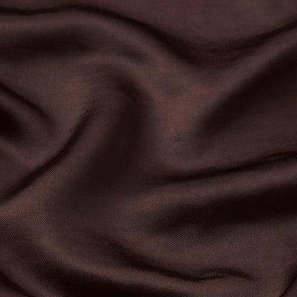 LIGHTWEIGHT SATIN STRAIGHT LEG PANT | ESPRESSO