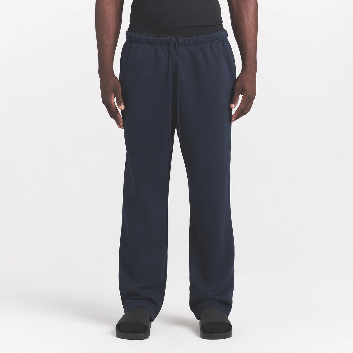 FLEECE LOUNGE MENS CLASSIC STRAIGHT LEG PANT | NAVY