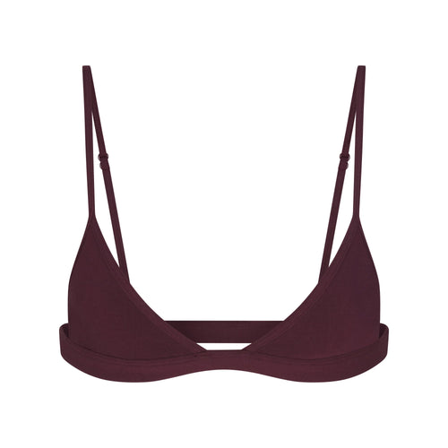 EVERYDAY COTTON TRIANGLE BRALETTE | CURRANT