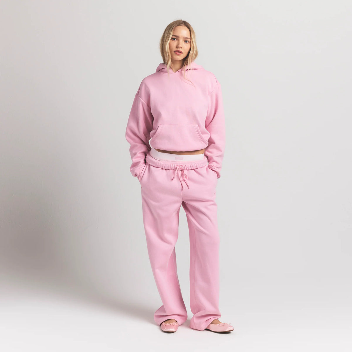 COTTON FLEECE STRAIGHT LEG PANT | HALITE