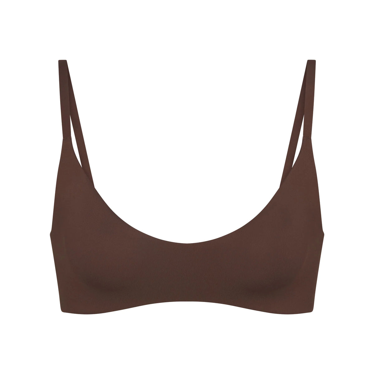 NikeSKIMS MATTE MICRO SCOOP BRA | DARK SEPIA