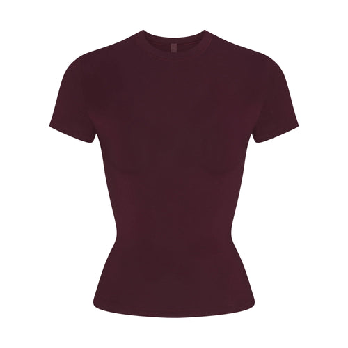 COTTON JERSEY T-SHIRT | CURRANT