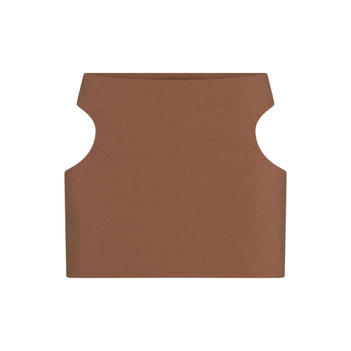 COTTON JERSEY CUT OUT MINI SKIRT | JASPER