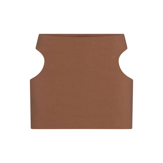 COTTON JERSEY CUT OUT MINI SKIRT | JASPER