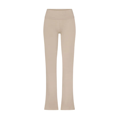 COTTON JERSEY FOLDOVER PANT | STONE
