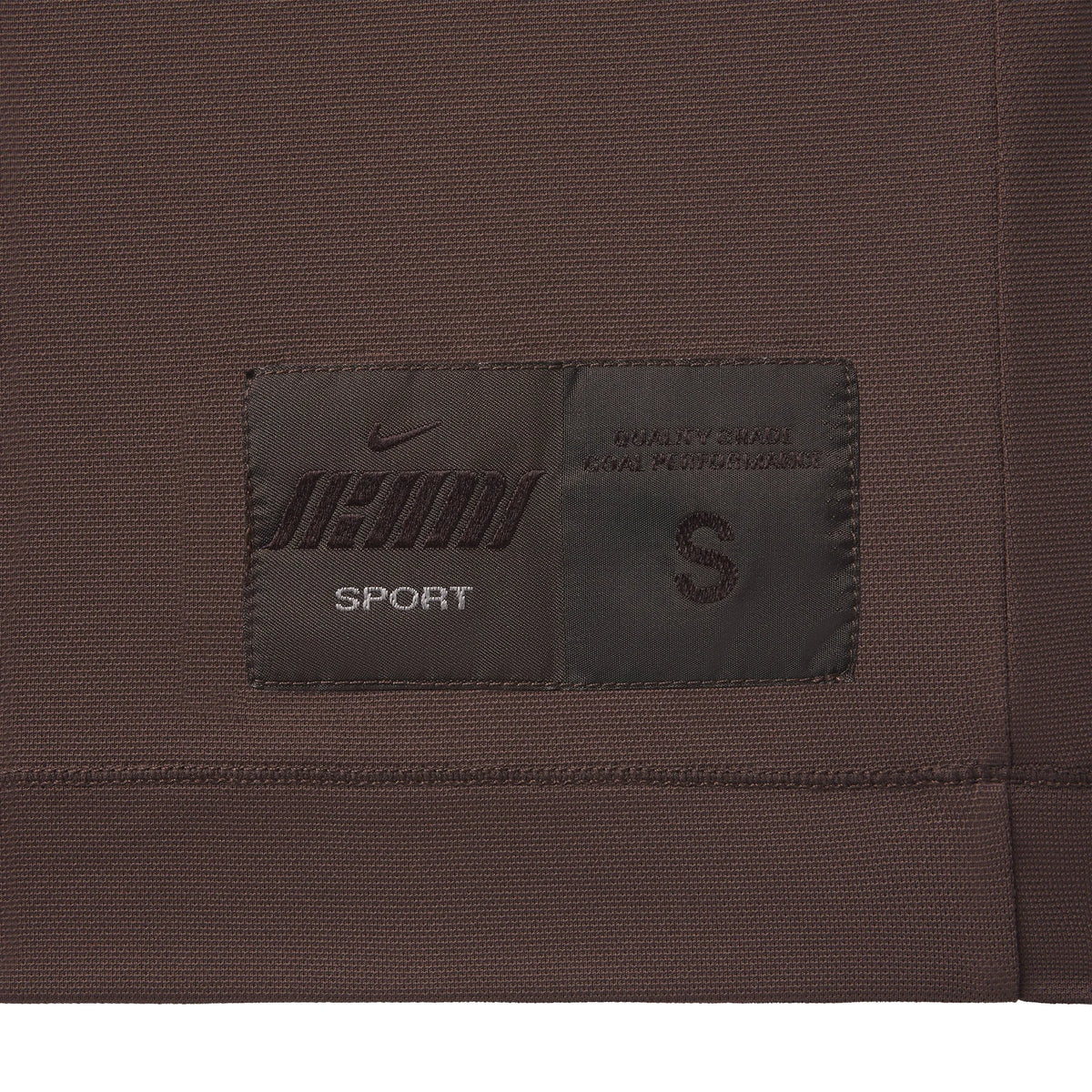 NikeSKIMS AIRY V-NECK OVERSIZED LONG SLEEVE TOP | DARK SEPIA