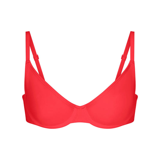 ICONIC SWIM UNDERWIRE BIKINI TOP | CARMINE