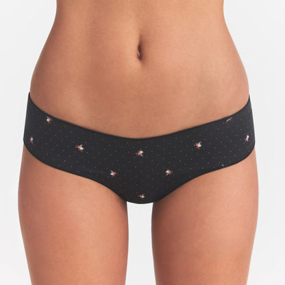 LIGHTWEIGHT COTTON RUCHED BACK HIPSTER 10-PACK | MICRO DOT FLORAL MULTI