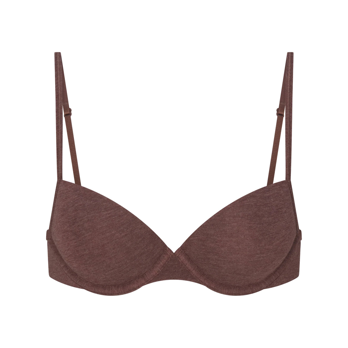 EVERYDAY COTTON T-SHIRT BRA | COCOA HEATHER