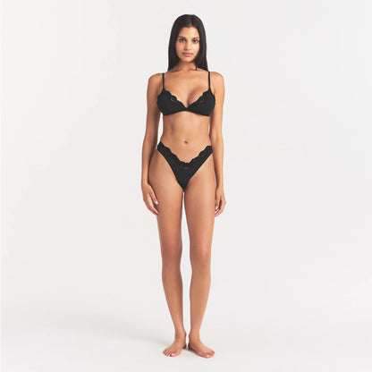 FITS EVERYBODY LACE DIPPED THONG | ONYX