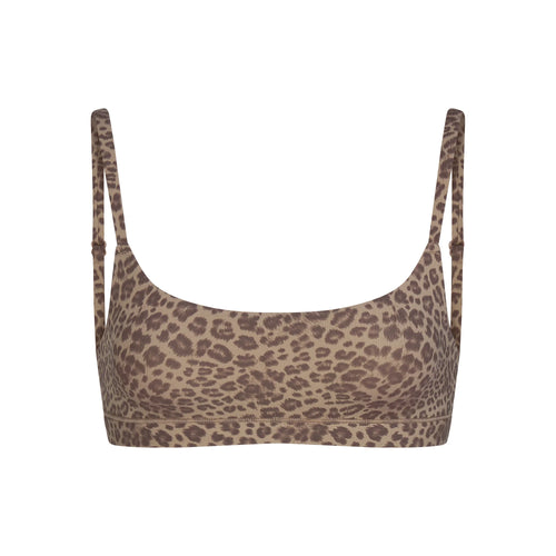 FITS EVERYBODY SCOOP BRALETTE | DESERT LEOPARD INK PRINT