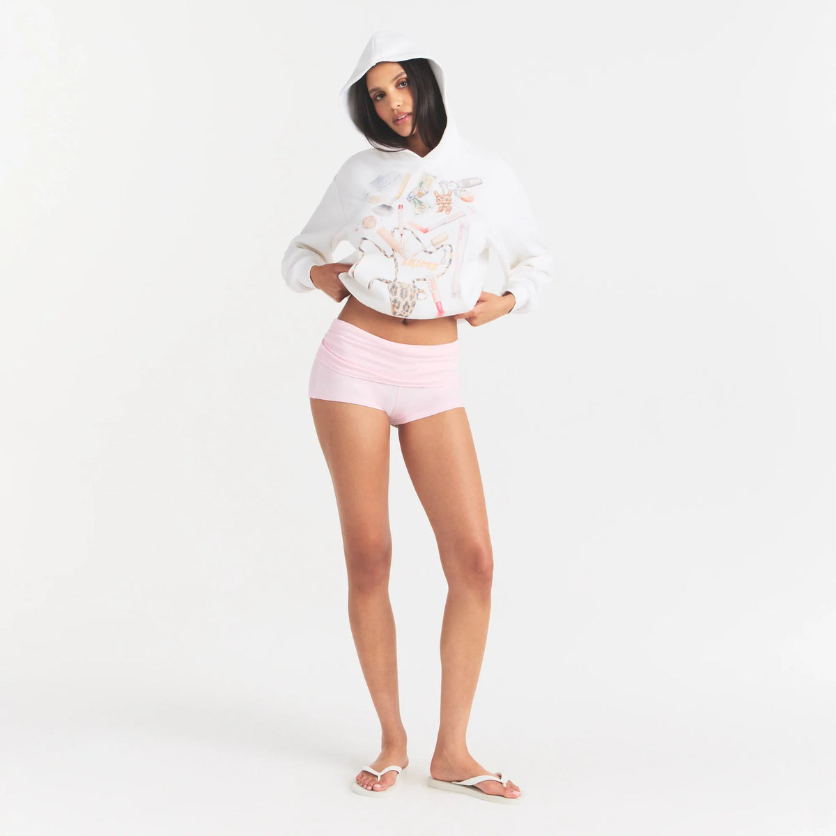 COTTON FLEECE HOODIE | SNOW IN MY BAG