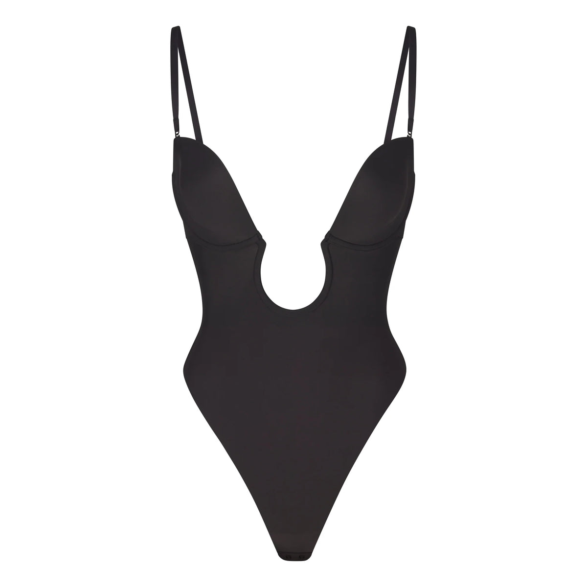 DEEP PLUNGE SHAPEWEAR BODYSUIT | ONYX
