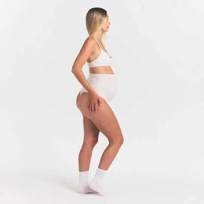 COTTON JERSEY MATERNITY NURSING SCOOP BRALETTE | MARBLE