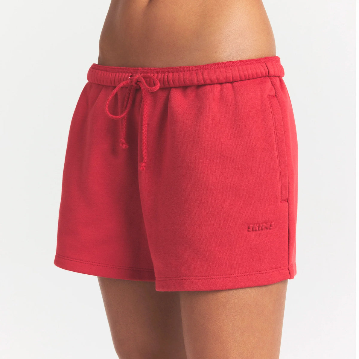 COTTON FLEECE SHORT | WASHED RED