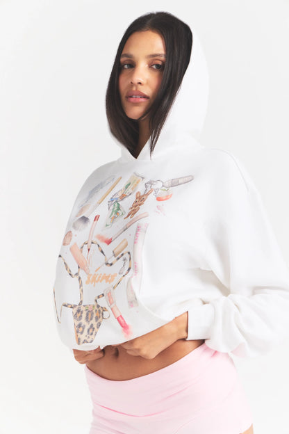COTTON FLEECE HOODIE | SNOW IN MY BAG