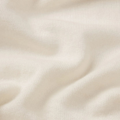 FEATHERWEIGHT CASHMERE LONG SLEEVE TOP | EGRET