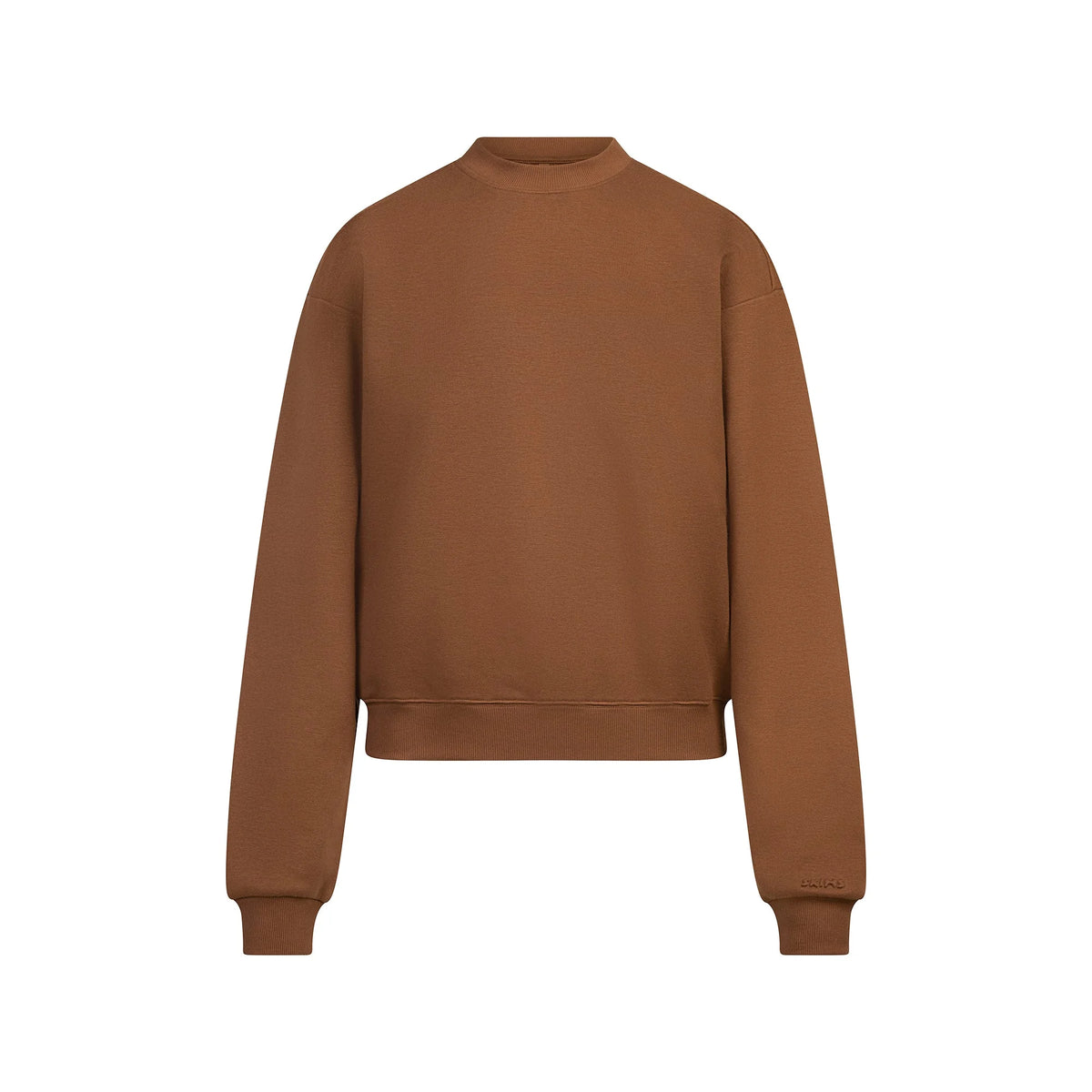 COTTON FLEECE CREWNECK | BISON