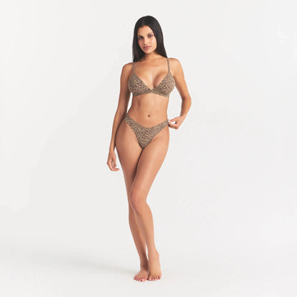 FITS EVERYBODY DIPPED FRONT THONG | DESERT LEOPARD INK PRINT