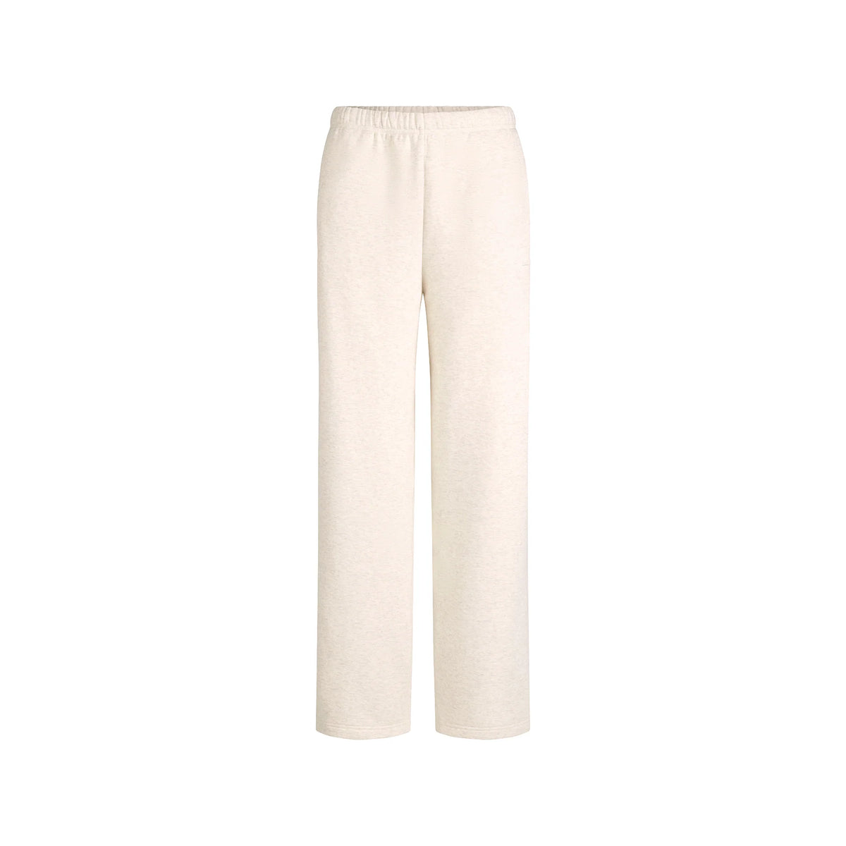 COTTON FLEECE STRAIGHT LEG PANT | OATMEAL HEATHER