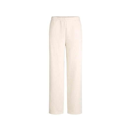 COTTON FLEECE STRAIGHT LEG PANT | OATMEAL HEATHER
