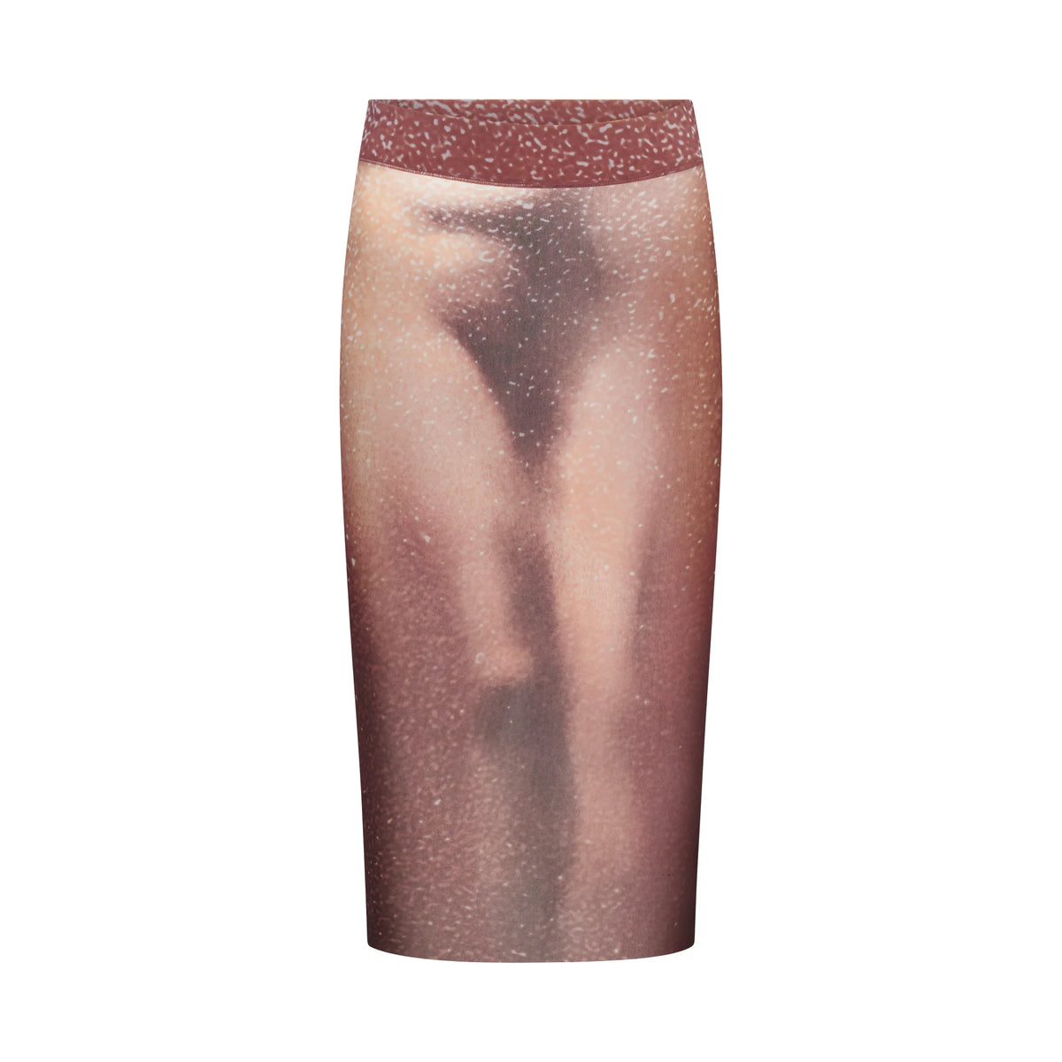 MESH COVER-UPS MIDI SKIRT | HENNA FK BODY PRINT