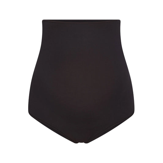 COTTON JERSEY MATERNITY HIGH-WAISTED BRIEF | SOOT