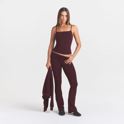 COTTON JERSEY CAMI | CURRANT