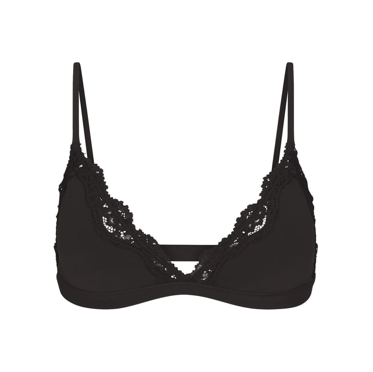 FITS EVERYBODY LACE TRIANGLE BRALETTE | ONYX