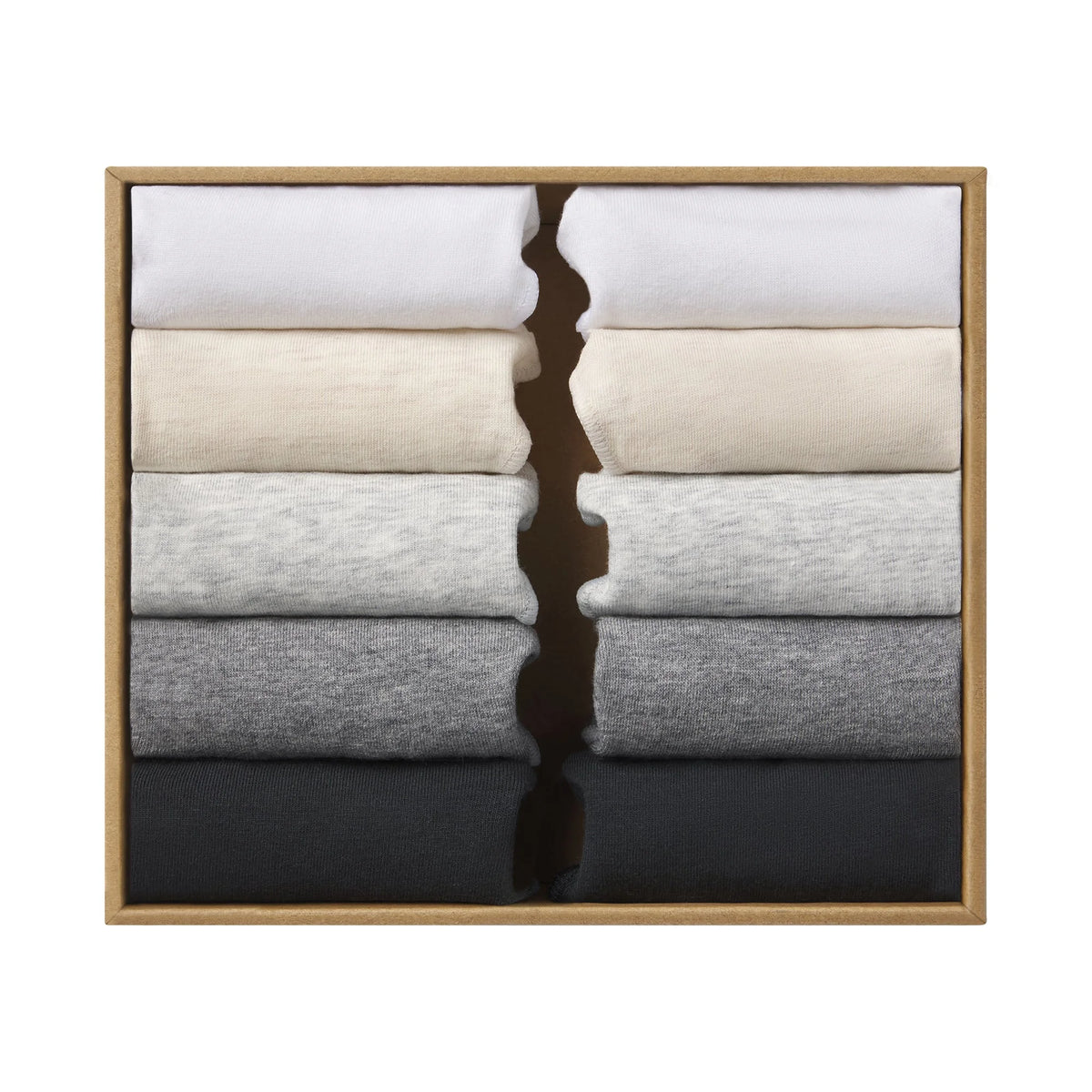 LIGHTWEIGHT COTTON STRING THONG 10-PACK | HEATHER SOOT MULTI