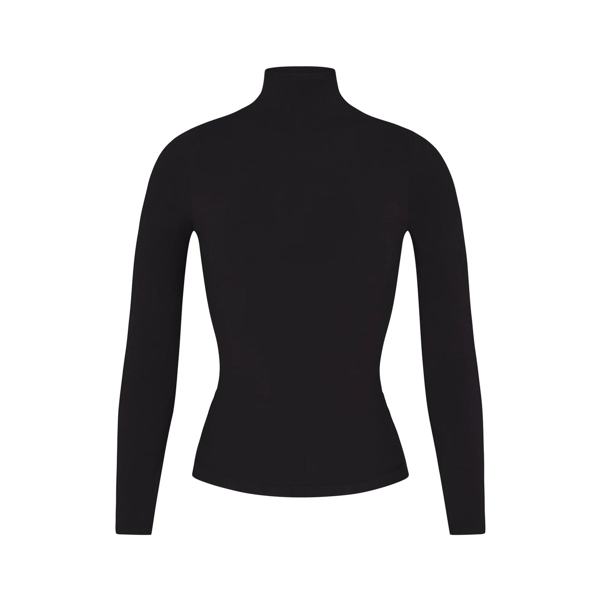 COTTON JERSEY LONG SLEEVE TURTLENECK | SOOT
