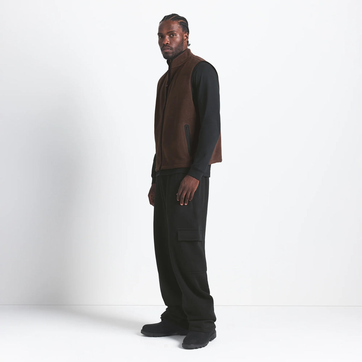 ARCTIC FLEECE MENS VEST | ESPRESSO