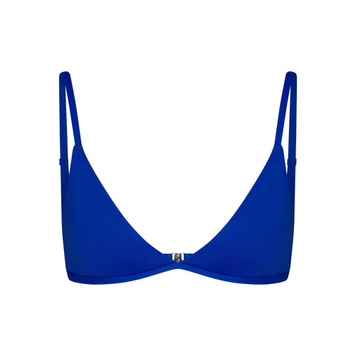 ICONIC SWIM TRIANGLE BIKINI TOP | COBALT