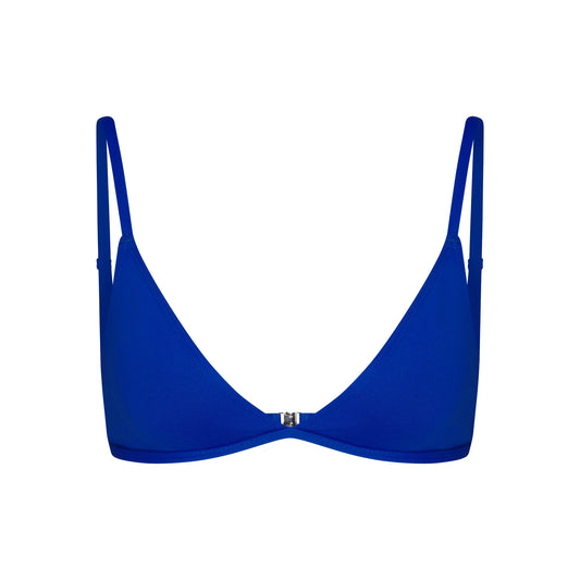 ICONIC SWIM TRIANGLE BIKINI TOP | COBALT
