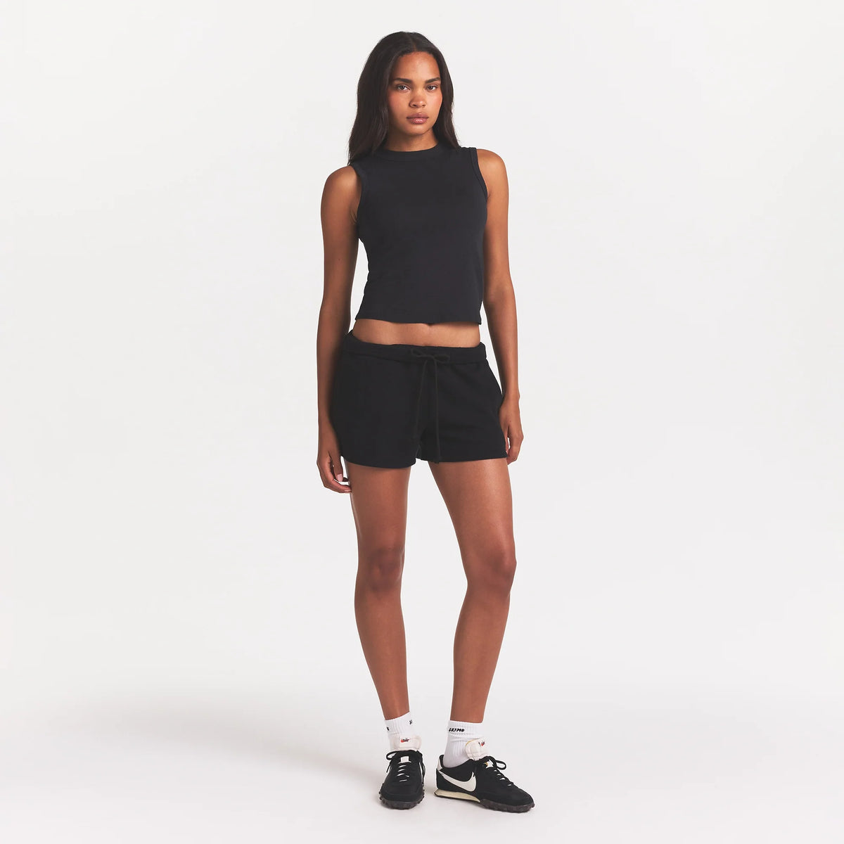 COTTON FLEECE SHORT | ONYX