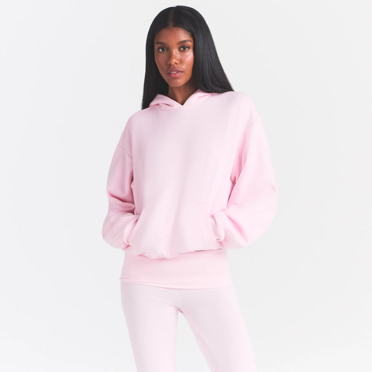 COTTON FLEECE HOODIE | CHERRY BLOSSOM