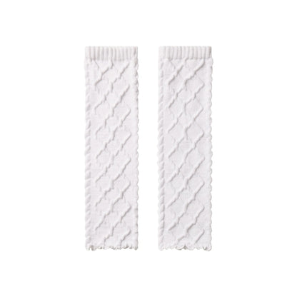 COZY LIGHT CABLE KNIT LEG WARMERS | IVORY