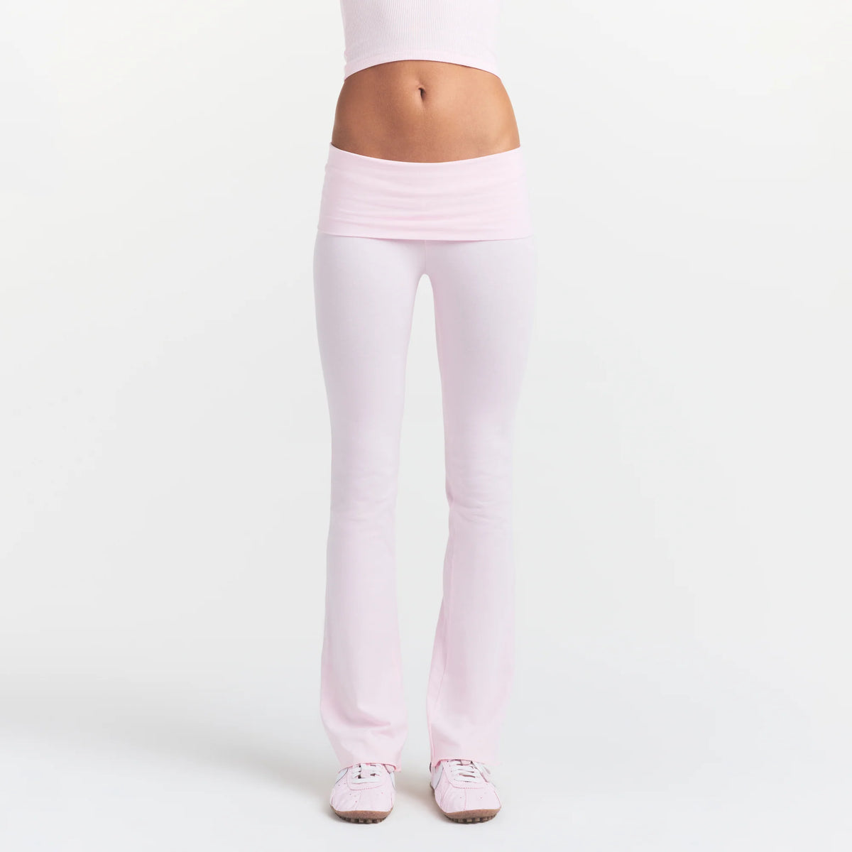 COTTON JERSEY FOLDOVER PANT | CHERRY BLOSSOM