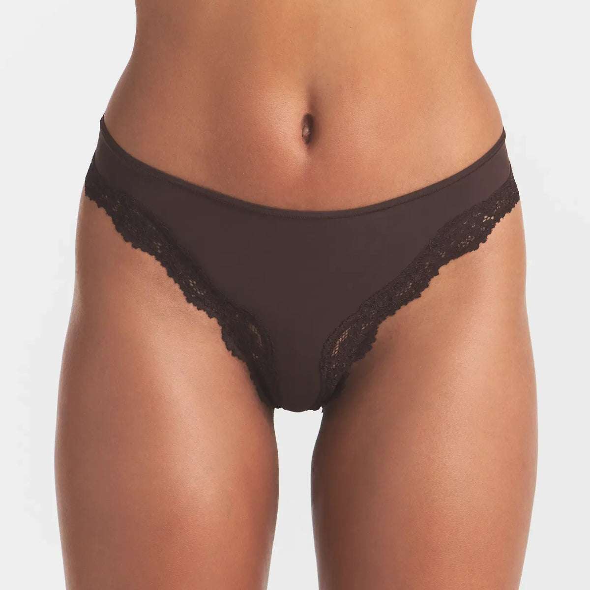 FITS EVERYBODY LACE TANGA | ESPRESSO