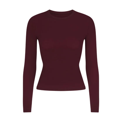 FITS EVERYBODY LONG SLEEVE T-SHIRT | CURRANT
