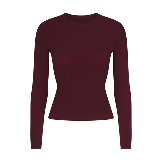 FITS EVERYBODY LONG SLEEVE T-SHIRT | CURRANT