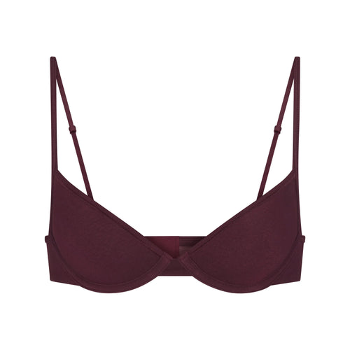EVERYDAY COTTON UNLINED DEMI BRA | CURRANT