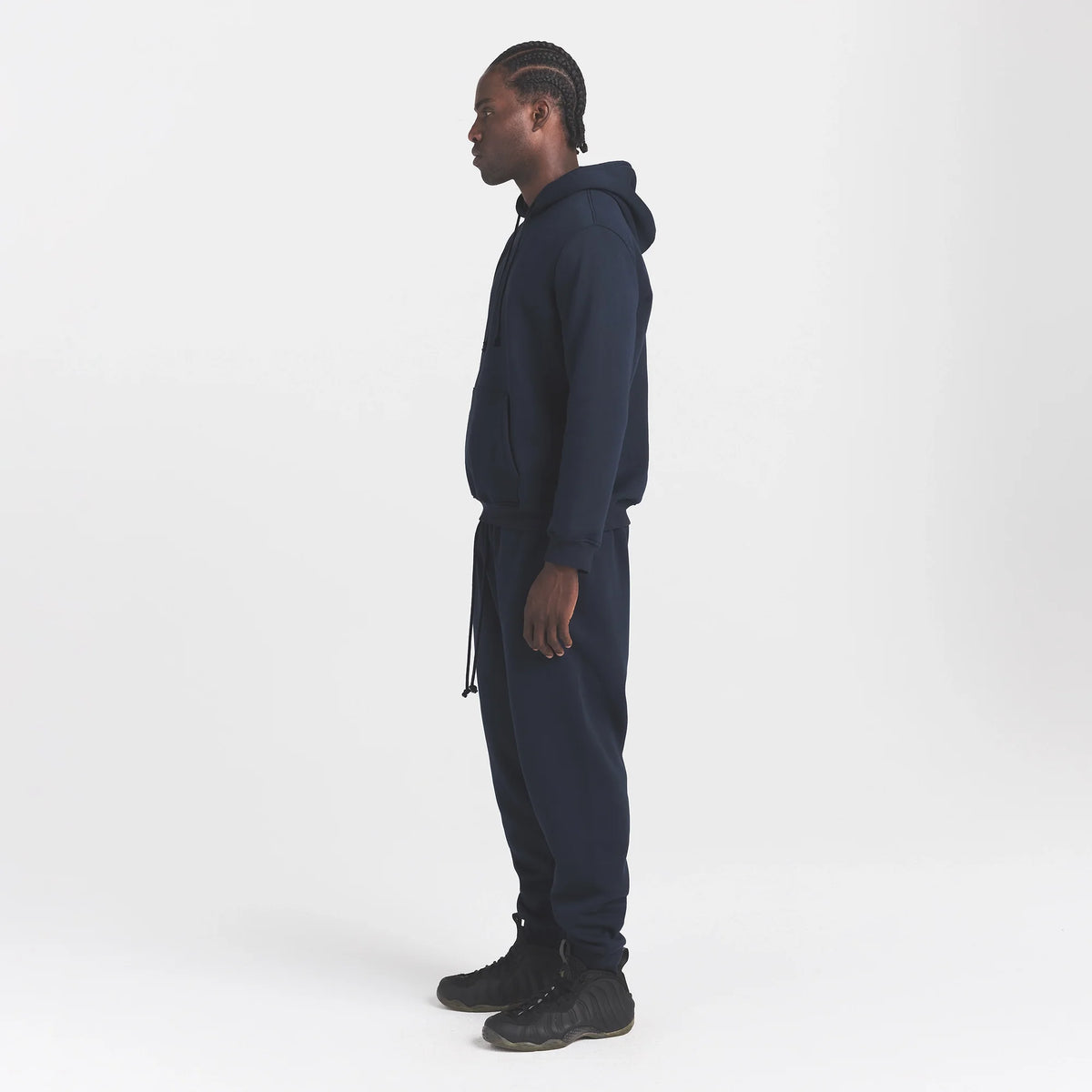 FLEECE LOUNGE MENS TAPERED JOGGER | NAVY