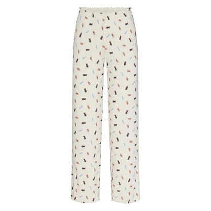 LOGO POINTELLE STRAIGHT LEG PANT | MARBLE TOSSED BUNNY