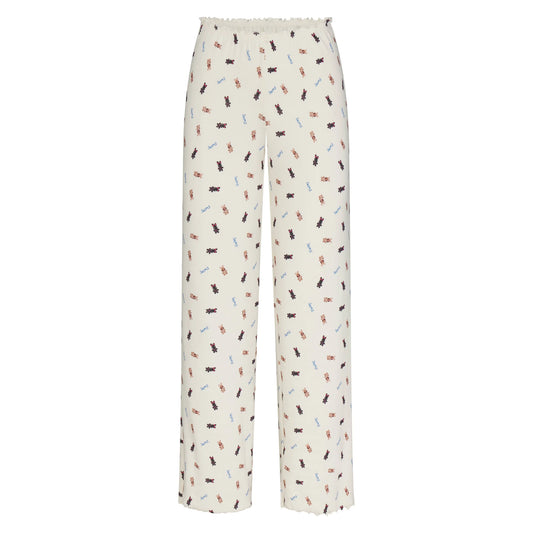 LOGO POINTELLE STRAIGHT LEG PANT | MARBLE TOSSED BUNNY
