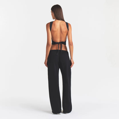 COTTON JERSEY TIE BACK TANK | SOOT
