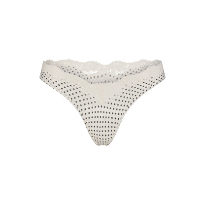 FITS EVERYBODY LACE DIPPED THONG 5-PACK | NEUTRAL DOT MULTI