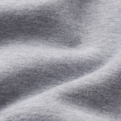 COTTON FLEECE SWEATPANT WITH RIB LEG WARMER WITH EMBOSSED LOGO | HEATHER GREY