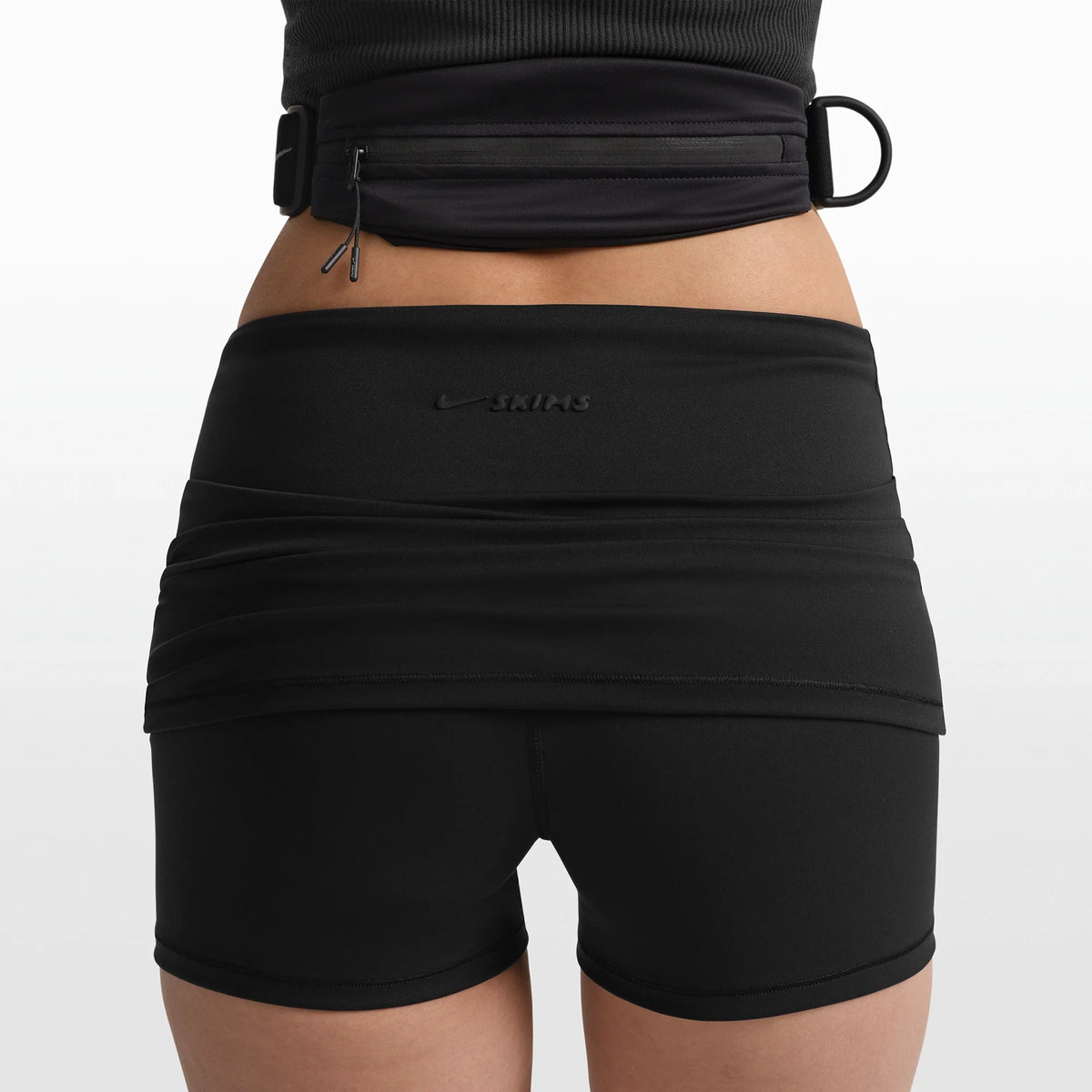 NikeSKIMS MATTE 3" FOLDOVER SHORT | OBSIDIAN